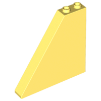 Brick Sloped 55° 1 x 6 x 5 in Bright Light Yellow