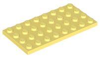 Plate 4 x 8 in Bright Light Yellow