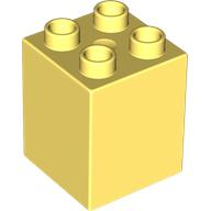 Duplo Brick 2 x 2 x 2 in Bright Light Yellow