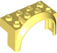 Wheel Arch, Mudguard 4 x 2 x 2 1/2 in Bright Light Yellow