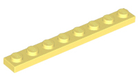 Plate 1 x 8 in Bright Light Yellow