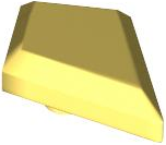 Tile Special 1 x 2 Diamond Plain in Bright Light Yellow