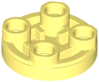 Tile Special Round 2 x 2 Inverted in Bright Light Yellow