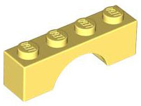 Brick Arch 1 x 4 in Bright Light Yellow