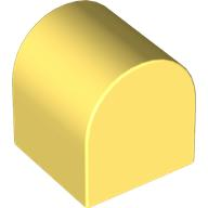 Duplo Brick 2 x 2 x 2 Curved Top in Bright Light Yellow
