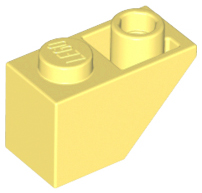 Brick Sloped Inverted 45° 2 x 1 in Bright Light Yellow