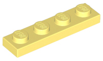 Plate 1 x 4 in Bright Light Yellow