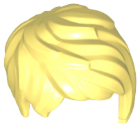 Hair Short Tousled with Side Part in Bright Light Yellow