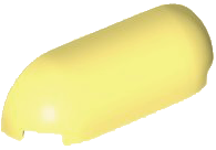 Brick Round, Curved Triple 1 x 4 x 1 in Bright Light Yellow
