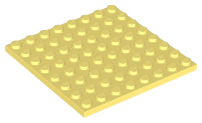 Plate 8 x 8 in Bright Light Yellow