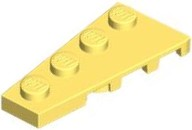Wedge Plate 4 x 2 Left in Bright Light Yellow