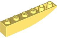 Brick Curved Inverted 6 x 1 in Bright Light Yellow