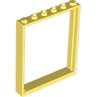 Door Frame 1 x 6 x 6 in Bright Light Yellow