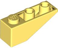 Brick Sloped Inverted 33° 3 x 1 with Internal Stopper and No Front Stud Connection in Bright Light Yellow
