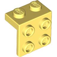 Bracket 1 x 2 - 2 x 2 in Bright Light Yellow