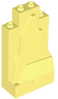 Rock Panel 2 x 4 x 6 in Bright Light Yellow