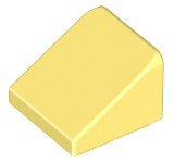 Brick Sloped 30° 1 x 1 x 2/3 (Cheese Slope) in Bright Light Yellow
