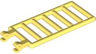Bar 7 x 3 with Double Clips (Ladder) [Round Clips] in Bright Light Yellow