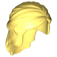 Hair Mid-Length with Braid around Sides in Bright Light Yellow