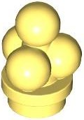 Food Ice Cream Scoops in Bright Light Yellow