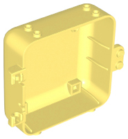Pod, Square 3 x 8 x 6 2/3 [Female] in Bright Light Yellow