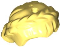 Hair Short with Braid around Sides, Hole On Top in Bright Light Yellow
