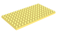 Duplo Plate 8 x 16 in Bright Light Yellow