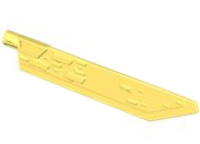 Large Figure Weapon Sword, Blade with Bar, Single Edge in Bright Light Yellow
