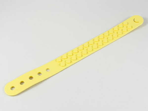 DOTS Bracelet 2 Stud Wide in Bright Light Yellow