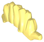 Headwear Accessory Hair, Mohawk with Pin in Bright Light Yellow
