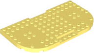 Plate Special 8 x 16 x 2/3, Two Rounded Corners, Reduced Stud Sections in Bright Light Yellow