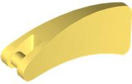 Animal Body Part, Fin 2 x4 with Handle in Bright Light Yellow