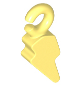 Pendant, Lightning Bolt in Bright Light Yellow