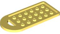 Bag Tag with 3 x 6 Studs in Bright Light Yellow