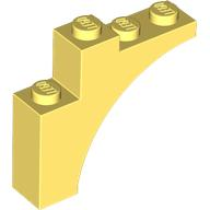 Brick Arch 1 x 4 x 3 in Bright Light Yellow