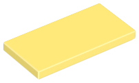 Tile 2 x 4 with Groove in Bright Light Yellow