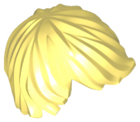 Hair Tousled with Side Part in Bright Light Yellow