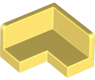 Panel 2 x 2 x 1 Corner in Bright Light Yellow