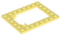 Plate Special 6 x 8 Trap Door Frame Horizontal [Long Pin Holders] in Bright Light Yellow