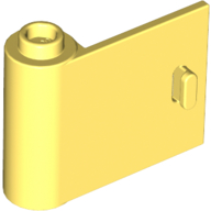 Door 1 x 3 x 2 Left - Open Between Top and Bottom Hinge in Bright Light Yellow
