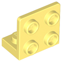 Bracket 1 x 2 - 2 x 2 Inverted in Bright Light Yellow