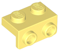 Bracket 1 x 2 - 1 x 2 in Bright Light Yellow