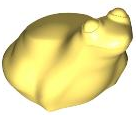 Animal, Frog in Bright Light Yellow