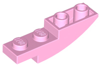 Brick Curved Inverted 4 x 1 in Bright Pink