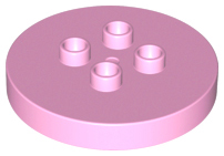Duplo Plate Round 4 x 4 [aka Table] in Bright Pink