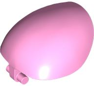 Large Figure Shoulder Cover, Armor, Round, Smooth with Bar in Bright Pink