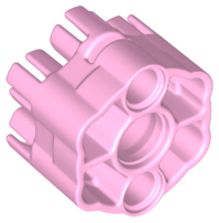 Launcher, Weapon Rapid Shooter Six Barrel, 3 Fingers in Bright Pink