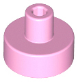 Tile Special Round 1 x 1 with Hollow Bar in Bright Pink