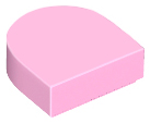 Tile Round 1 x 1 Half Circle in Bright Pink