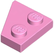 Wedge Plate 2 x 2 Right in Bright Pink
